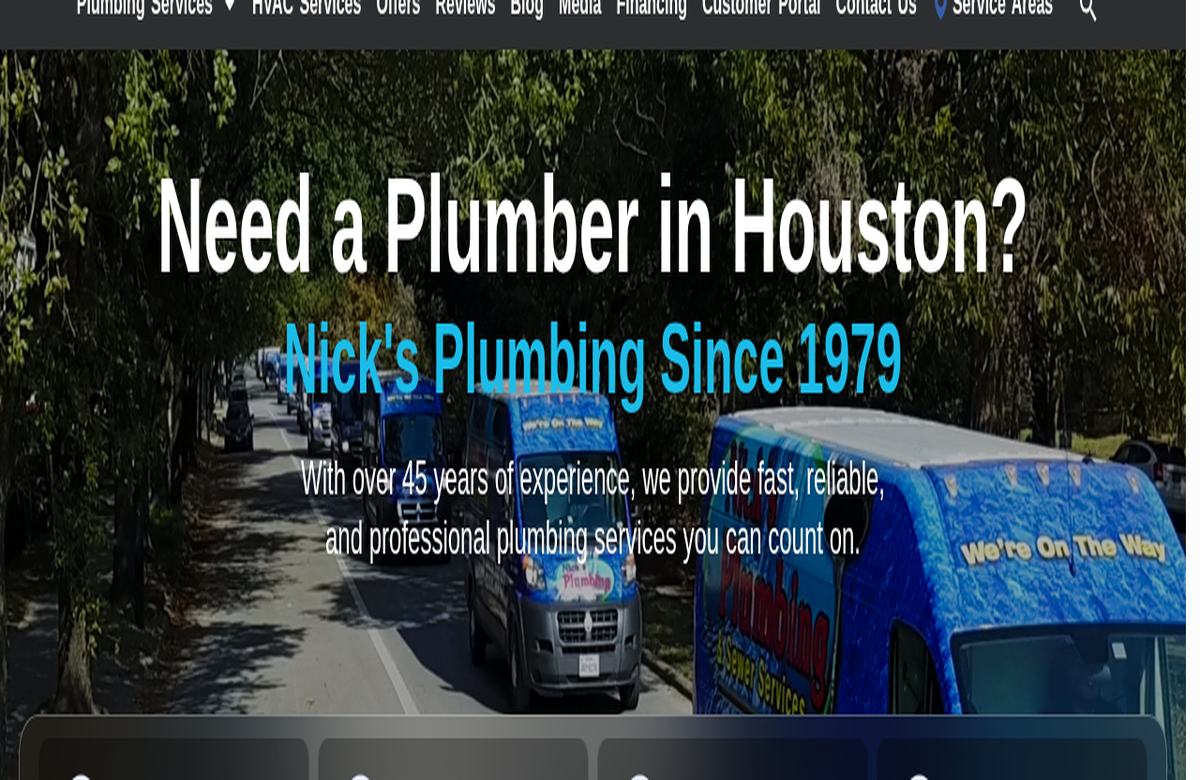 Nick's Plumbing service vans